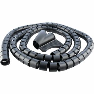 Schwaiger® Kabelspiralschlauch (Ø 28 mm) Schwarz
