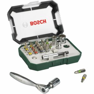 Bosch Schrauberbit-Set mit Ratsche 26-teilig