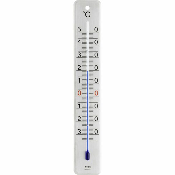 TFA Innen-Außen-Thermometer Edelstahl gebürstet