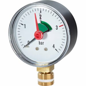 Manometer 10 mm (3/8) Radial 0 bar - 4 bar