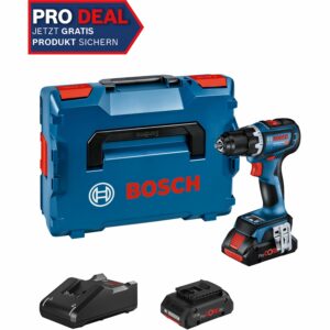 Bosch Professional 18 V Akku-Bohrschrauber GSR 18V-90 C inkl. 4 Ah Akkus