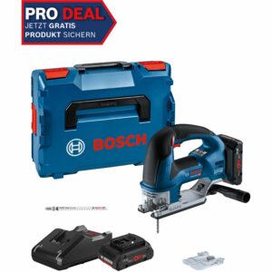 Bosch Professional Akku-Stichsäge GST 18 V-155 BC mit 2 Akkus und L-Boxx