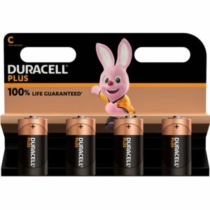 Duracell Alkaline Batterien Plus C 4er Pack