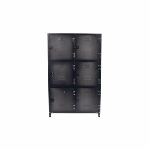 Rikta Vintage-Metallschrank 6-türig (H x B x T) 120 x 75 x 35 cm