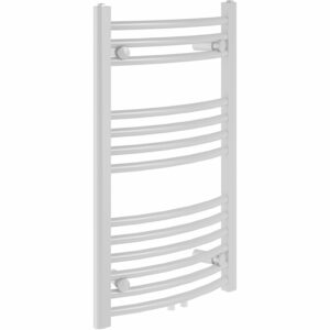 Sanotechnik Badheizkörper Bari gebogen 803 x 600 mm Weiß mit Mittelanschluss