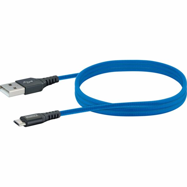 Micro USB Sync & Ladekabel Königsblau 1