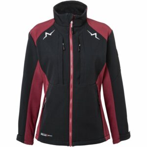 Kübler Pulse Softshelljacke Damen Schwarz/Bordeaux Gr. XS