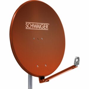 Schwaiger Aluminium Satellitenschüssel Parabolantenne Ø 88 cm Ziegelrot