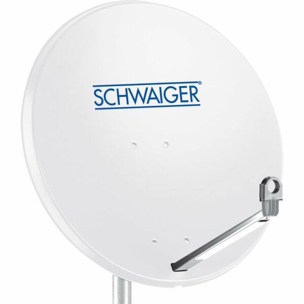 Schwaiger Aluminium Offset Antenne Ø 75 cm Lichtgrau