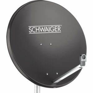 Schwaiger Aluminium Offset Antenne Ø 75 cm Anthrazit