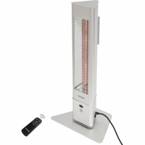 Vasner Infrarot-Standheizstrahler HeatTower Mini 1500 W Fernbedienung Silber