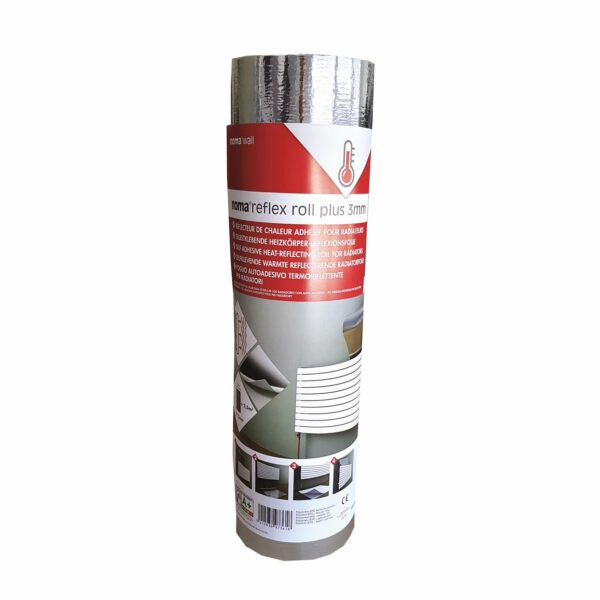 Heizkörper-Reflexionsfolie Noma® Reflex Rolle selbstklebend PS 3 mm
