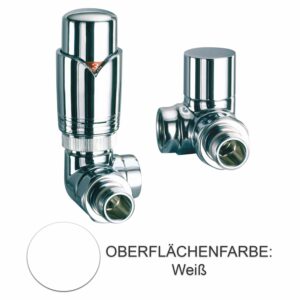 Nordholm Design-Armaturen Set VE-10 Winkel-Eck Links Weiß