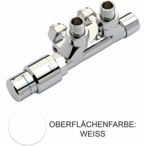 Nordholm Anschlussarmatur TwinReg® 500 schwenkbar Weiß