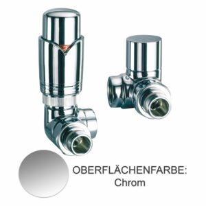 Nordholm Design-Armaturen Set VE-10 Winkel-Eck Rechts Chrom