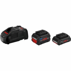 Bosch Professional 18 V Akkustarter-Kit mit 1x 4 Ah/1x 5