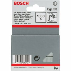 Bosch Feindrahtklammern Typ 53 für Tacker 1.000 Stück 6 mm x 11
