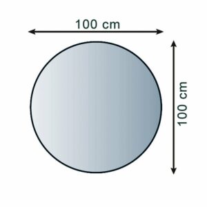 Lienbacher Funkenschutzplatte Glasbodenplatte Kreisrund 8mm Stärke