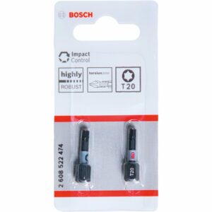 Bosch T20-Schrauberbits Impact Control 2-teilig