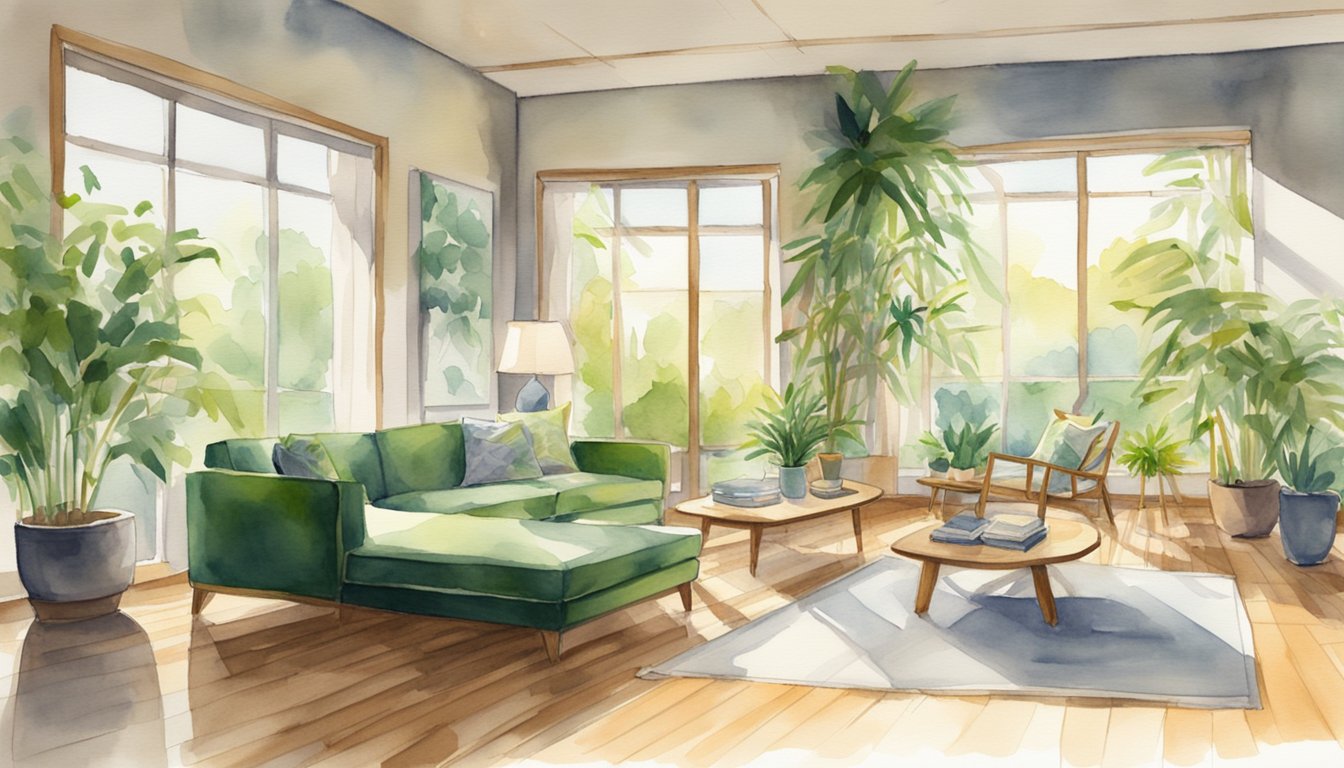Bambusparkett Wohnzimmer 2