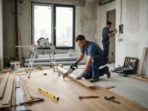 Baustelle Wohnung einrichten
