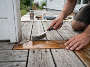 Holz entgrauen