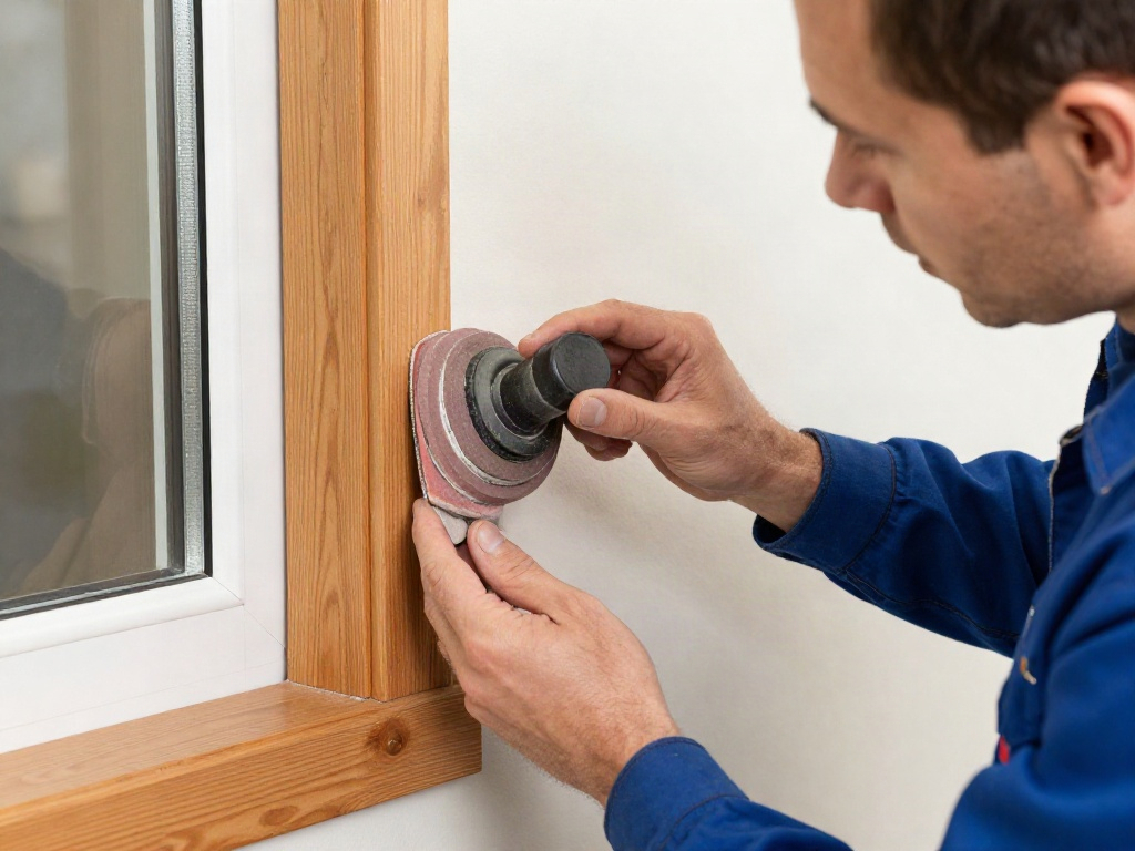Holzfenster streichen