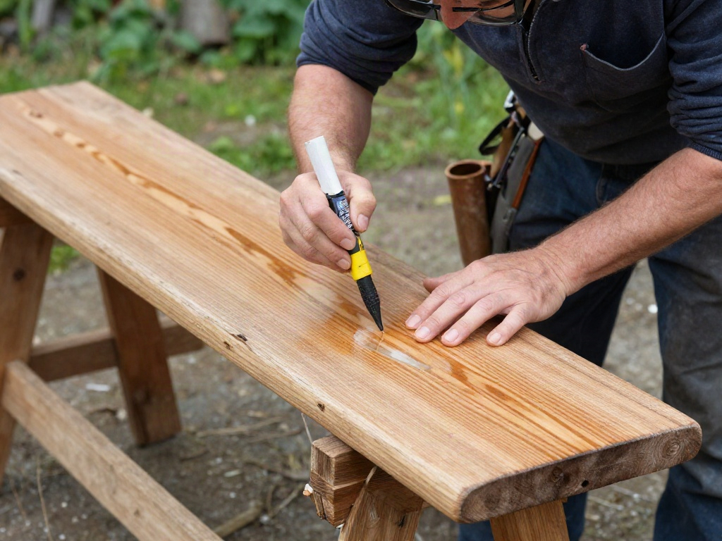 Holzlasur oder Holzfarbe