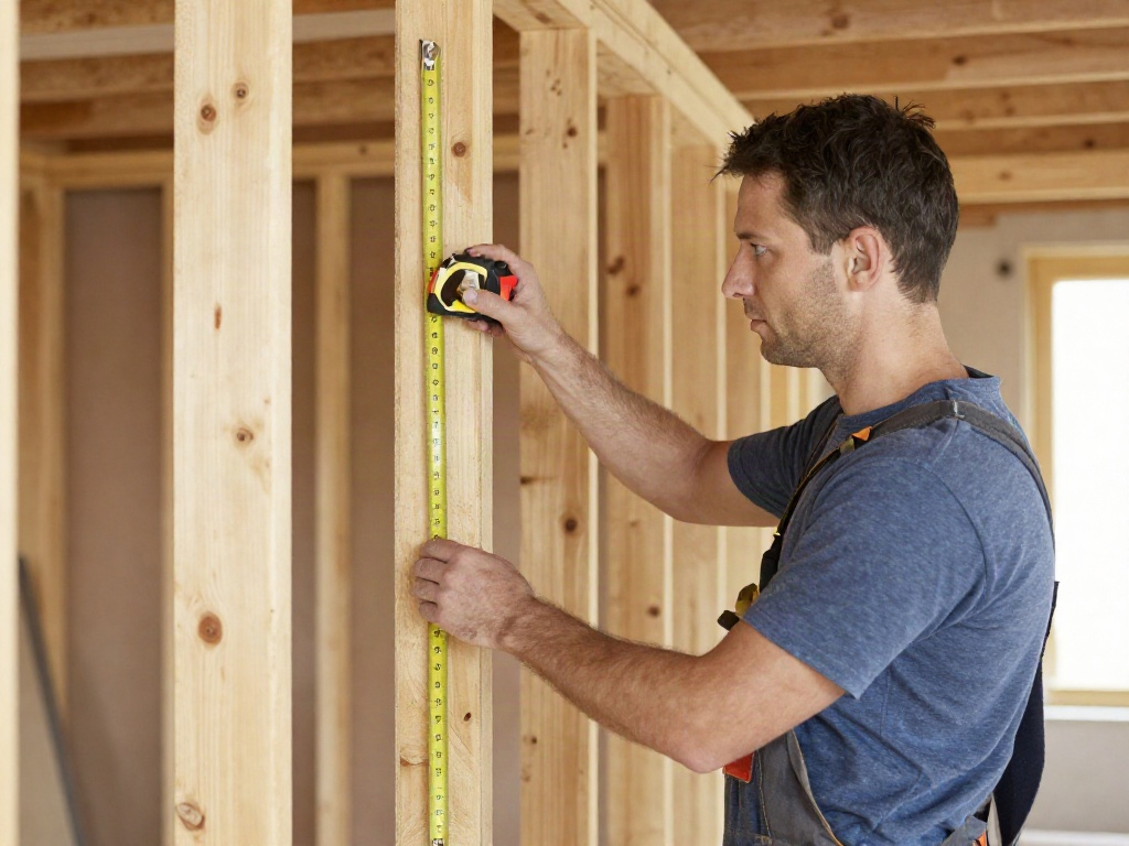 Holzständerwand innen