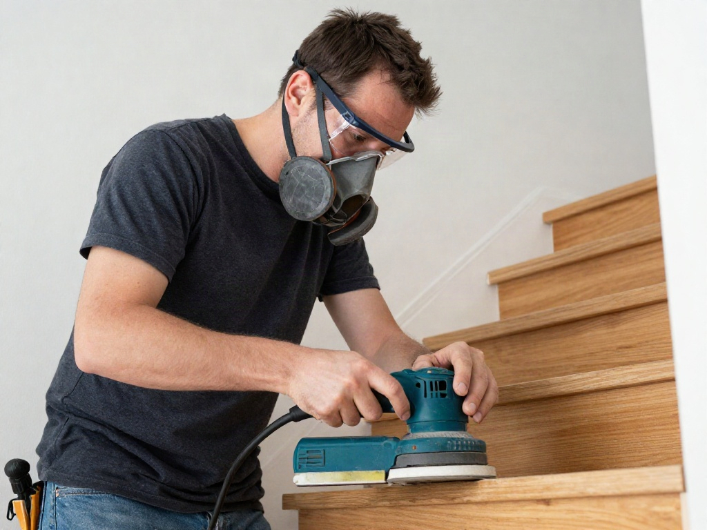 Holztreppe abschleifen