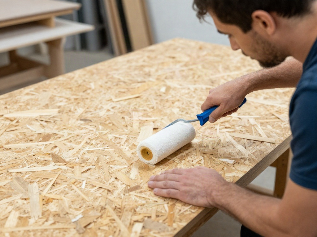 OSB Platten streichen