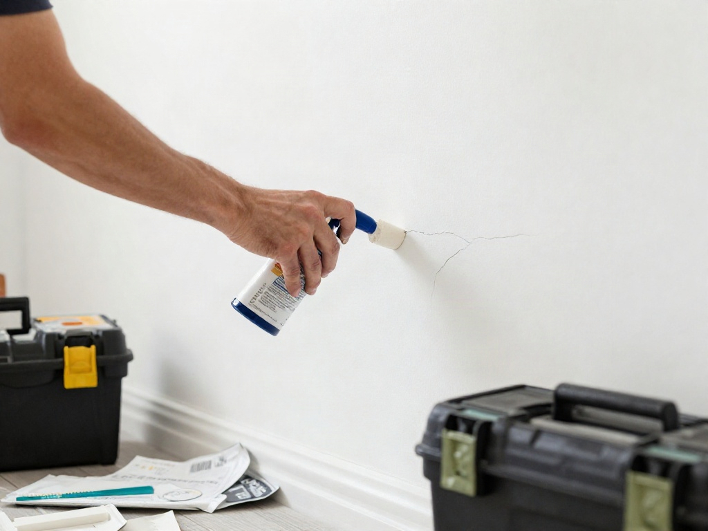 Risse in Wand reparieren
