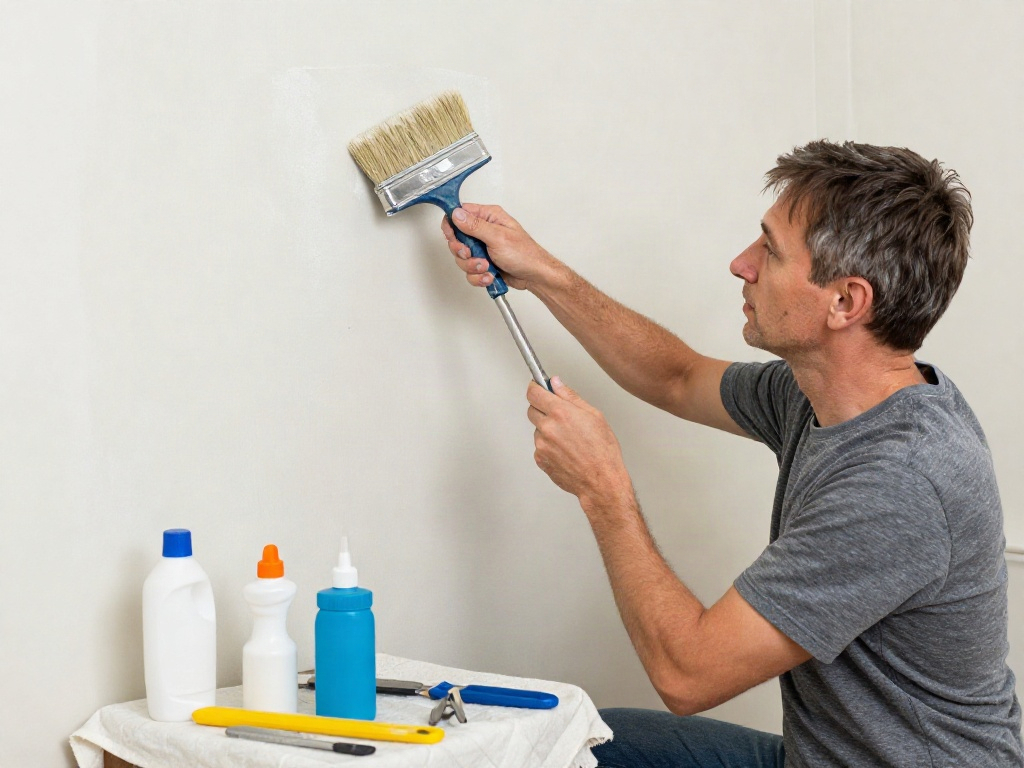 Wand glatt spachteln